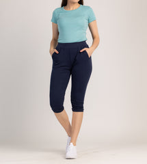 PANTALONCINI DONNA 3/4 100% COTONE - AURELIA