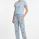 COTTONRELAX™ – PIGIAMA DA DONNA CON PANTALONI LUNGHI, 100% COTONE