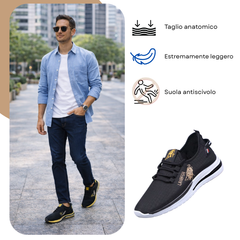 FLEXMOTION™ - SCARPE UOMO LEGGERE E TRASPIRANTI PER TUTTI I GIORNI