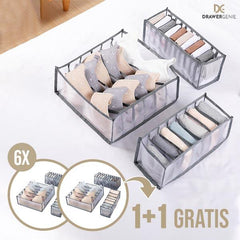 DRAWERGENIE® – SET DA 3 PEZZI PER TENERE IL GUARDAROBA ORGANIZZATO 1+1 GRATIS