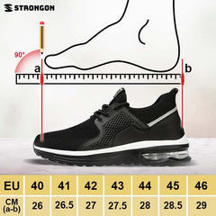 STRONGON® – SCARPE RINFORZATE E RESISTENTI DA UOMO CON LA PUNTA IN ACCIAIO