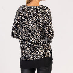 MIRA  - MAGLIETTA A MANICHE LUNGHE ALLA MODA DA DONNA