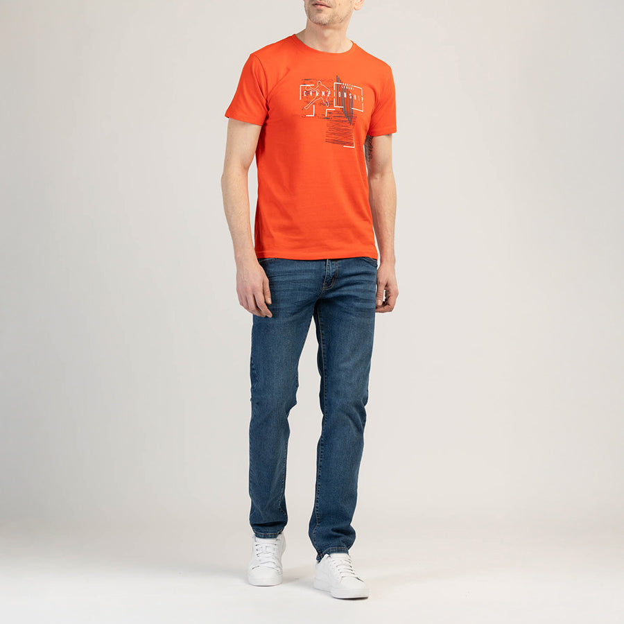 T-SHIRT IN COTONE A MANICHE CORTE DA UOMO - WEARIX