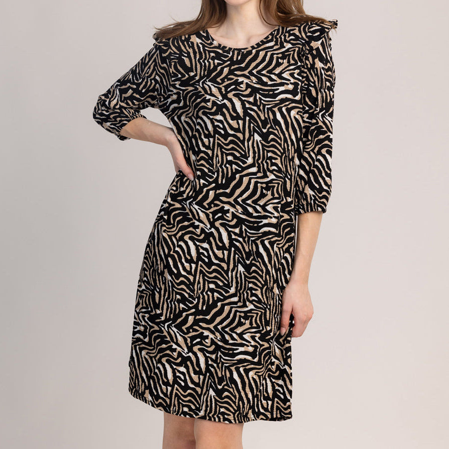 OLIA - ABITO DA DONNA CON MANICHE A 3/4 CON FANTASIA