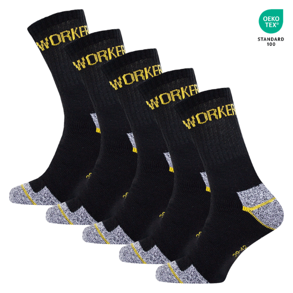 WORKDRY™ – CALZE DA LAVORO OEKO-TEX (CONFEZIONE DA 5) - 1,38 € per pez.