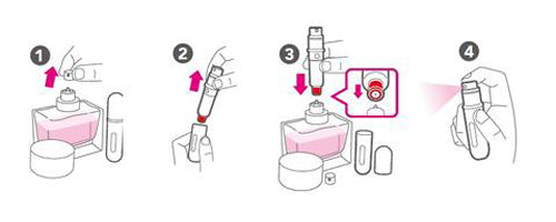 AROMIZER™ - 4 MINI FLACONE SPRAY IN COLORI PROFUMO