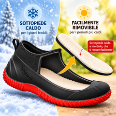 AQUABELLE con soletta calda removibile per giornate fredde e più calde