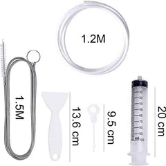 DRAINIX™ - Kit per pulire lo scarico del frigorifero, tubicino da 1 m