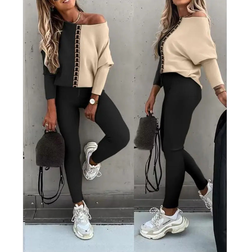 LUNACHIC - SET DI MAGLIA E PANTALONI ALLA MODA