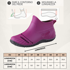 AQUABELLE™ - STIVALI DA PIOGGIA CORTI DA DONNA, IMPERMEABILI