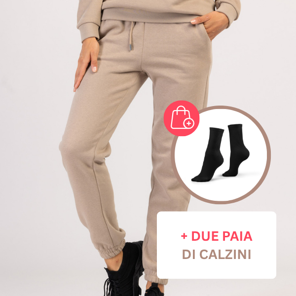 VINA - PANTALONI LUNGHI DA DONNA IN COTONE CALDI PER LO SPORT E IL TEMPO LIBERO