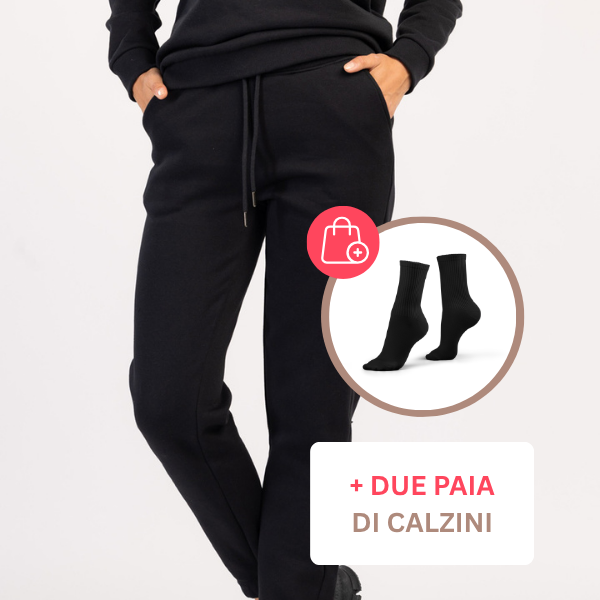 VINA - PANTALONI LUNGHI DA DONNA IN COTONE CALDI PER LO SPORT E IL TEMPO LIBERO