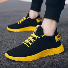 FOTONOVA - SCARPE DA UOMO ESTIVE POPOLARI IN MESH TRASPIRANTE CON PLATFORM