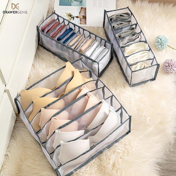 DRAWERGENIE® – SET DA 3 PEZZI PER TENERE IL GUARDAROBA ORGANIZZATO 1+1 GRATIS