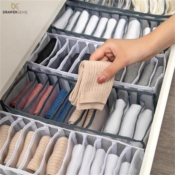 DRAWERGENIE® – SET DA 3 PEZZI PER TENERE IL GUARDAROBA ORGANIZZATO 1+1 GRATIS