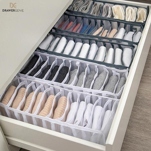 DRAWERGENIE® – SET DA 3 PEZZI PER TENERE IL GUARDAROBA ORGANIZZATO 1+1 GRATIS
