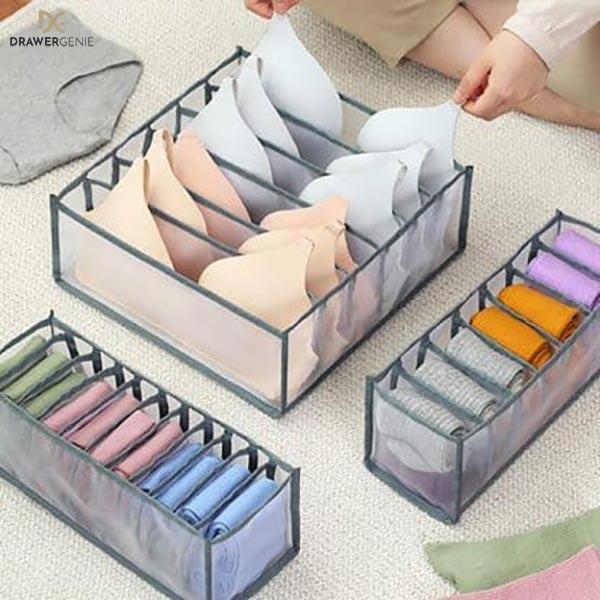 DRAWERGENIE® – SET DA 3 PEZZI PER TENERE IL GUARDAROBA ORGANIZZATO 1+1 GRATIS