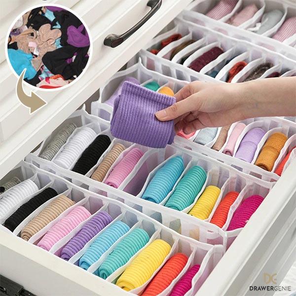 DRAWERGENIE® – SET DA 3 PEZZI PER TENERE IL GUARDAROBA ORGANIZZATO 1+1 GRATIS
