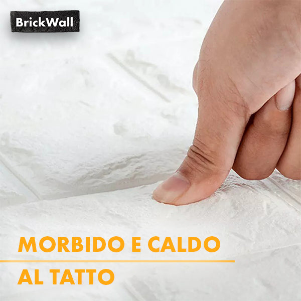 BRICKWALL® – 3D CARTA DA PARETI AUTOADESIVA (77 cm x 70 cm)
