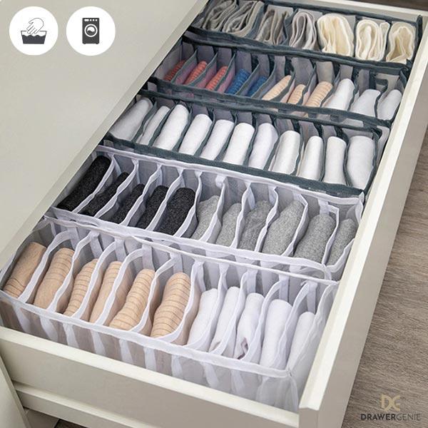 DRAWERGENIE® – SET DA 3 PEZZI PER TENERE IL GUARDAROBA ORGANIZZATO 1+1 GRATIS